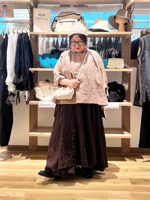 断捨離中　Cygne ワンピース　Didier Jacques 2点セット セール】《natural by clip》リネンギャザーキャミワンピース