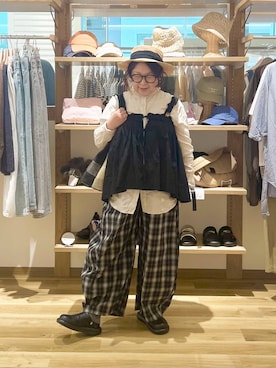 「studio CLIP（スタディオクリップ）のアイテム（トップス）」を使った、nan3733さん（レディース・155cm）の春コーディネート