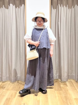 「natural by clip_studio CLIP」｜「アイテム（帽子）」を使った、nan3733さん（レディース・155cm）の春コーディネート