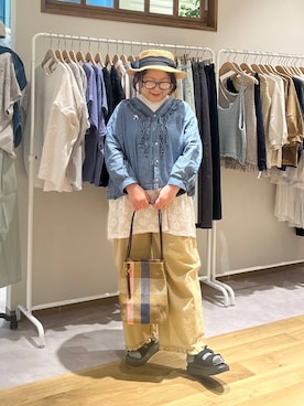 「niko and...（ニコアンド）のアイテム」を使った、nan3733さん（レディース・155cm）の春コーディネート