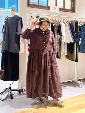 「アイテム（ストール/ショール）」を使った、nan3733さん（レディース・155cm）の夏コーディネート