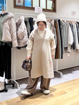 「studio CLIP（スタディオクリップ）のアイテム」を使った、nan3733さん（レディース・155cm）の秋コーディネート