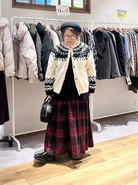 「studio CLIP（スタディオクリップ）のアイテム（Tシャツ/カットソー）」を使った、nan3733さん（レディース・155cm）の秋コーディネート