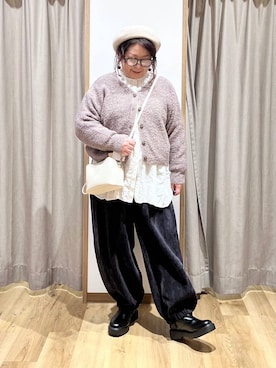 「natural by clip_studio CLIP」｜「アイテム（ハンチング/ベレー帽）」を使った、nan3733さん（レディース・155cm）の冬コーディネート