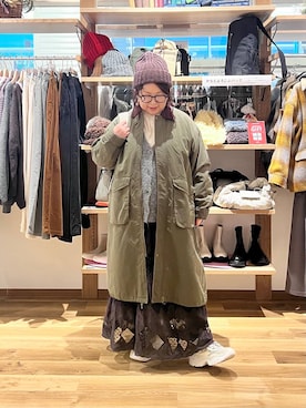 「アイテム（モッズコート）」を使った、nan3733さん（レディース・155cm）の秋コーディネート