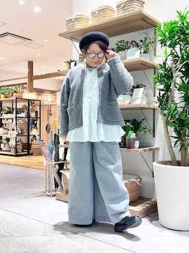 「クリップデニム_studio CLIP」｜「アイテム（ブーツ）」を使った、nan3733さん（レディース・155cm）の冬コーディネート