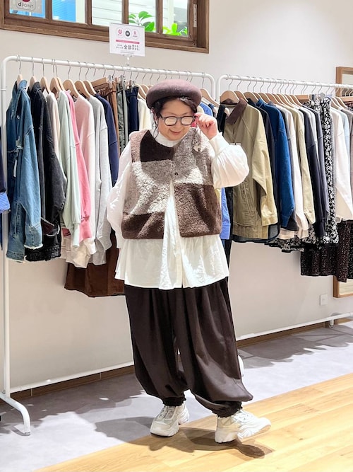 セール】《natural by clip》TRギャザータックパンツ[プチサイズあり