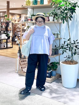 「studio CLIP（スタディオクリップ）のアイテム」を使った、nan3733さん（レディース・155cm）の夏コーディネート