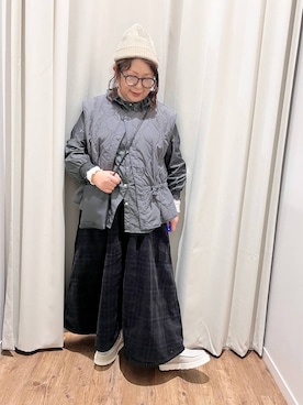 「クリップスタッフ_studio CLIP」｜「アイテム（その他アウター）」を使った、nan3733さん（レディース・155cm）の秋コーディネート