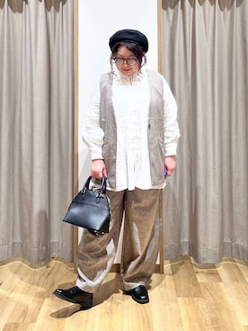 「オケージョン」｜「アイテム（スリッポン）」を使った、nan3733さん（レディース・155cm）の冬コーディネート