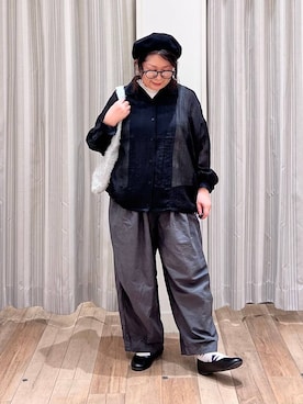 「ナチュラル」｜「アイテム（ナイロンジャケット）」を使った、nan3733さん（レディース・155cm）の秋コーディネート
