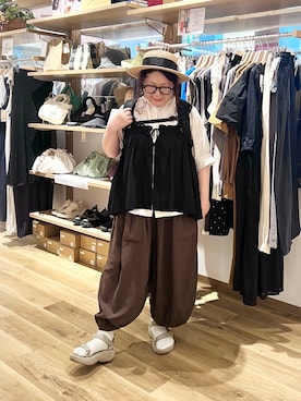 「studio CLIP（スタディオクリップ）のアイテム」を使った、nan3733さん（レディース・155cm）の夏コーディネート