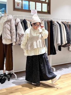 「studio CLIP（スタディオクリップ）のアイテム（Tシャツ/カットソー）」を使った、nan3733さん（レディース・155cm）の秋コーディネート