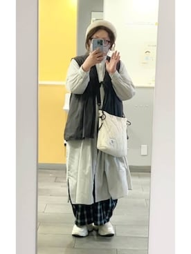 「studio CLIP（スタディオクリップ）のアイテム（パンツ）」を使った、nan3733さん（レディース・155cm）の春コーディネート