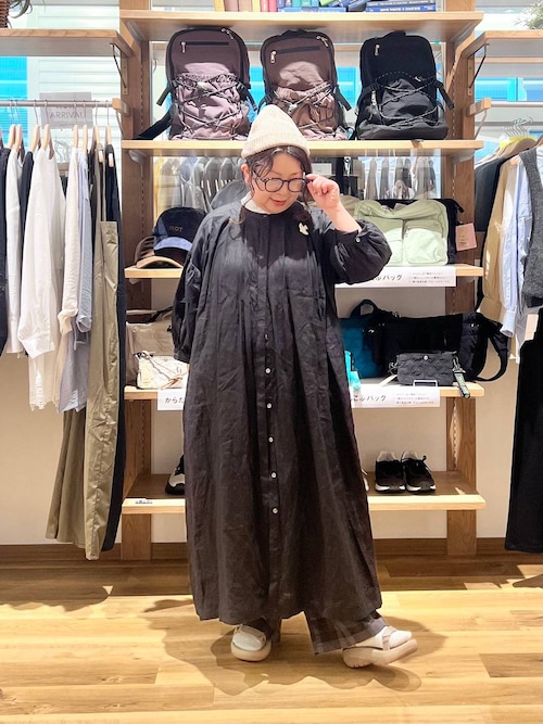 natural by clip》リネンタックコートワンピース（ワンピース