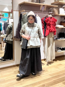 「niko and...（ニコアンド）のアイテム」を使った、nan3733さん（レディース・155cm）の夏コーディネート