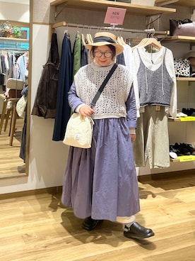 「studio CLIP（スタディオクリップ）のアイテム」を使った、nan3733さん（レディース・155cm）の春コーディネート