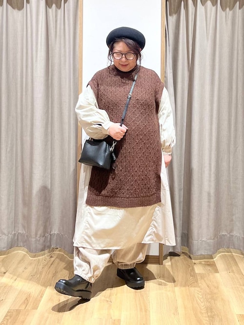 セール】ニットレイヤードワンピース（ワンピース）｜studio CLIP