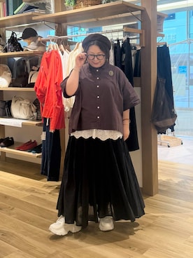 「LOWRYS FARM（ローリーズファーム）のアイテム（スニーカー）」を使った、nan3733さん（レディース・155cm）の秋コーディネート