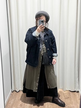 「natural by clip_studio CLIP」｜「アイテム（その他アウター）」を使った、nan3733さん（レディース・155cm）の秋コーディネート
