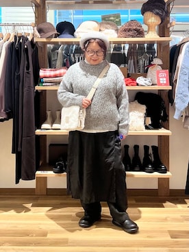 「アイテム（ハンチング/ベレー帽）」を使った、nan3733さん（レディース・155cm）の秋コーディネート