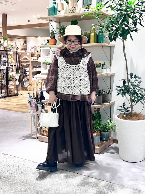 高山都さんコラボ》コットン柄アソートフリルブラウス（シャツ