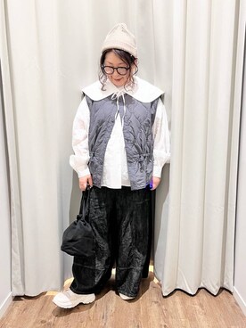 「クリップスタッフ_studio CLIP」｜「アイテム（その他アウター）」を使った、nan3733さん（レディース・155cm）の秋コーディネート