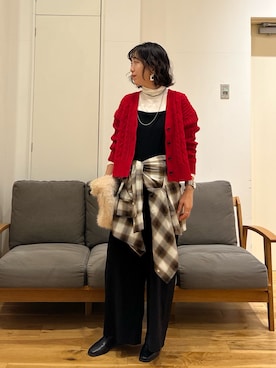 「アイテム（オールインワン・サロペット）」を使った、りょーこさん（骨格ウェーブ・レディース・163cm）の秋コーディネート