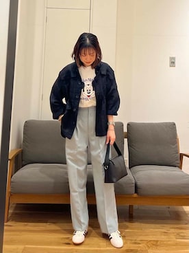 「ミッキー」｜りょーこさん（レディース・163cm）の春コーディネート