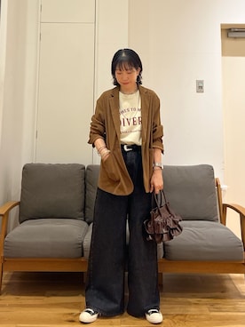 「Lee（リー）のアイテム」を使った、りょーこさん（レディース・163cm）の夏コーディネート