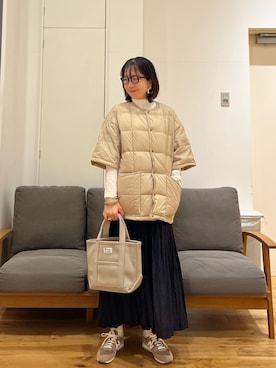 「アイテム（ジャケット/アウター）」を使った、りょーこさん（レディース・163cm）の秋コーディネート