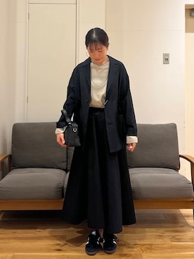 「春のジャケットスタイル」｜「アイテム（その他アウター）」を使った、りょーこさん（レディース・163cm）の春コーディネート