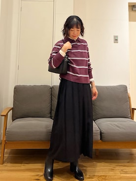 「URBAN RESEARCH DOORS（アーバンリサーチドアーズ）の2WAYスクエアショルダーバッグ（ショルダーバッグ）」を使った、りょーこさん（レディース・163cm）の秋コーディネート