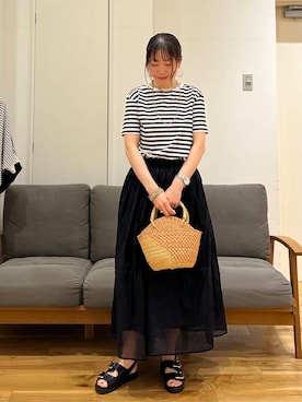 「フェスコーデ」｜「アイテム（ワンピース/ドレス）」を使った、りょーこさん（レディース・163cm）の夏コーディネート