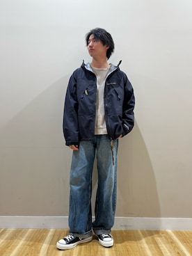 「アイテム（マウンテンパーカー）」を使った、西田 龍平さん（メンズ・168cm・20代）の秋コーディネート