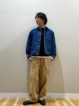 「ノームコア」｜西田 龍平さん（メンズ・168cm・20代）の秋コーディネート