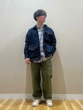 「アーバンリサーチ」｜「アイテム（その他アウター）」を使った、nishidaさん（メンズ・168cm）の冬コーディネート