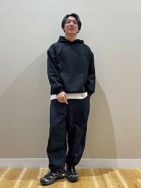 「アーバンリサーチ」｜「アイテム（パーカー）」を使った、nishidaさん（メンズ・168cm）の春コーディネート