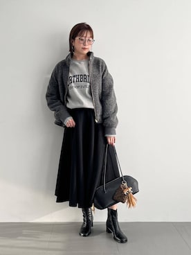 「アイテム（ブーツ）」を使った、BY_m.iii.n.aさん（レディース・163cm・30代）の秋コーディネート