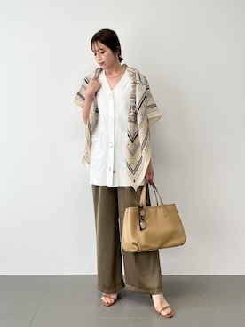 「BARNYARDSTORM（バンヤードストーム）のアイテム（ジャケット/アウター）」を使った、BY_m.iii.n.aさん（レディース・163cm）の春コーディネート