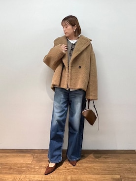 「アイテム（サングラス）」を使った、BY_m.iii.n.aさん（レディース・163cm・30代）の秋コーディネート