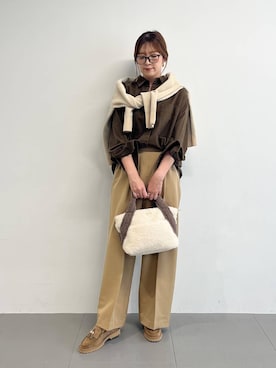 「アイテム（ローファー）」を使った、BY_m.iii.n.aさん（レディース・163cm・30代）の秋コーディネート