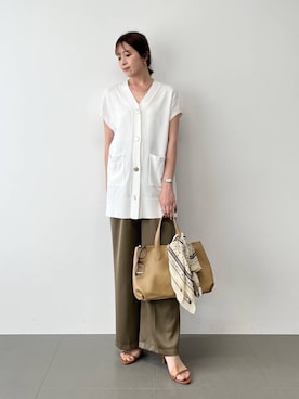 「BARNYARDSTORM（バンヤードストーム）のアイテム（ジャケット/アウター）」を使った、BY_m.iii.n.aさん（レディース・163cm）の春コーディネート