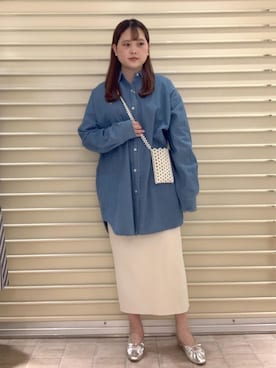 「BEVERLY HILLS POLO CLUB（ビバリーヒルズポロクラブ）のアイテム（シャツ/ブラウス）」を使った、Honokaさん（レディース・159cm）の春コーディネート