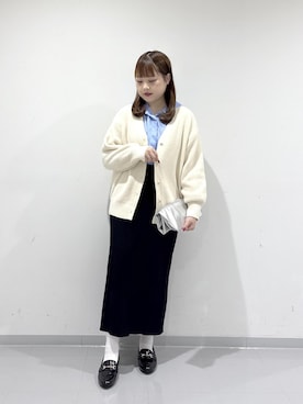 「ROPE' PICNIC（ロペピクニック）のアイテム（スカート）」を使った、Honokaさん（レディース・159cm）の秋コーディネート
