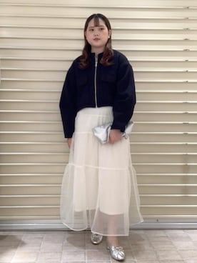 「アイテム（ブルゾン）」を使った、Honokaさん（レディース・159cm・20代）の春コーディネート