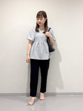「ROPE' PICNIC（ロペピクニック）のアイテム」を使った、Honokaさん（レディース・159cm）の夏コーディネート