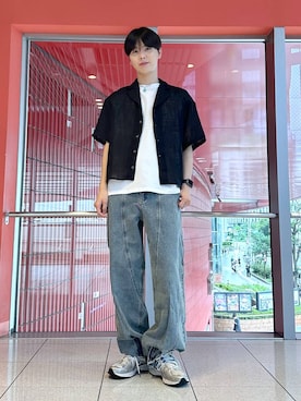 「ALAND（エーランド）のアイテム（トップス）」を使った、dnjsl2l8さん（メンズ・178cm）の夏コーディネート