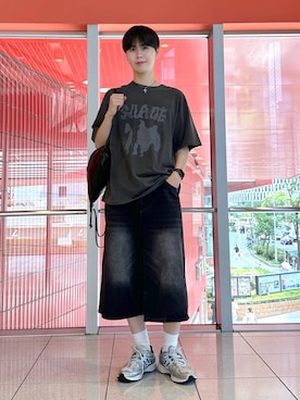 「ALAND（エーランド）のアイテム（トップス）」を使った、dnjsl2l8さん（メンズ・178cm）の夏コーディネート