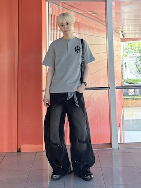 「3.3 Field Trip （3.3フィールドトリップ）のアイテム」を使った、dnjsl2l8さん（メンズ・179cm）の夏コーディネート